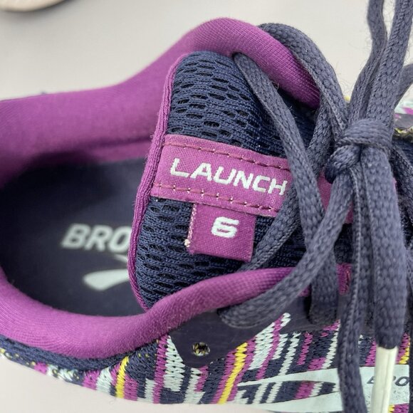 Brooks Launch 6 Sneakers Shoes Athletic Running Training Blue Colorful Womens 8 - Picture 14 of 15